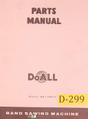 DoAll-Doall Models 2013-1 and 2013-10, Band Sawing Machine, Parts Manual-2013-1-2013-10-01
